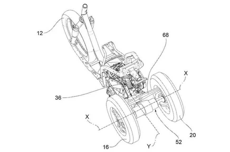 Piaggio Trike Patent