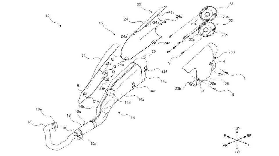 Suzuki Intruder 250 Exhaust Patent