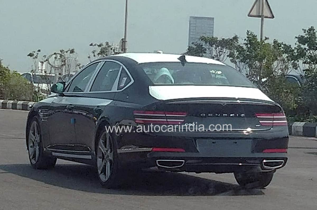 Genesis G80 sedan Spotted In Mumbai