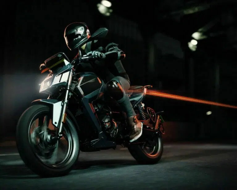 First Geared Electric Motorcycle