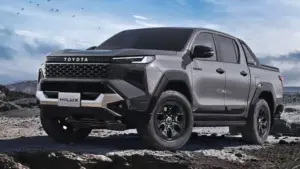 toyota hilux in black
